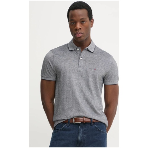 TOMMY HILFIGER Jacquard micropattern reg polo